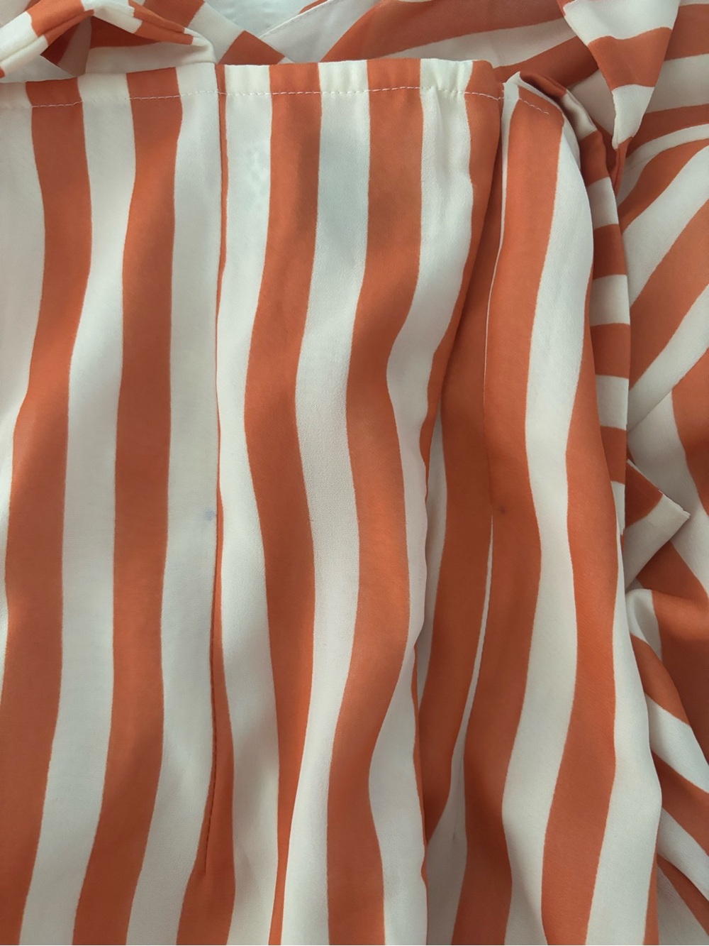 ASOS Striped Maxi Dress in Cream and orange/tan - Picture 16 of 16